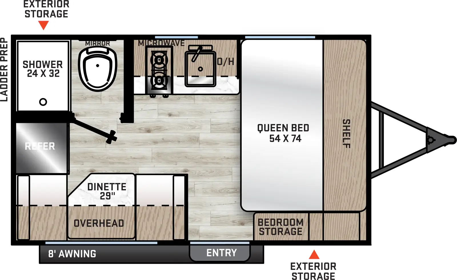 Catalina Summit Series 7 134RDX Floorplan